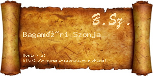 Bagaméri Szonja névjegykártya